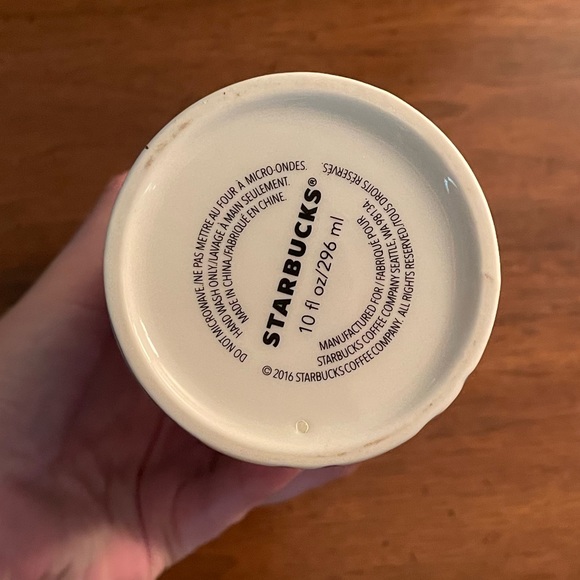 Rare Starbucks 2016 Siren Mermaid Swarovski Crystal Lips Mug Cup Tumbler 10fl oz - Picture 6 of 10